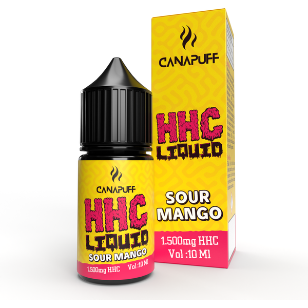 CanaPuff HHC Liquid Sour Mango, 1500 mg, 10ml